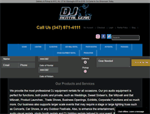 Tablet Screenshot of djrentalgear.com